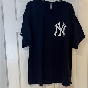 Gildan Navy Volpe T-Shirt with White NY Logo